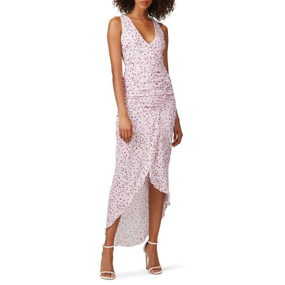 Nicholas | Floral Drape Front Dress